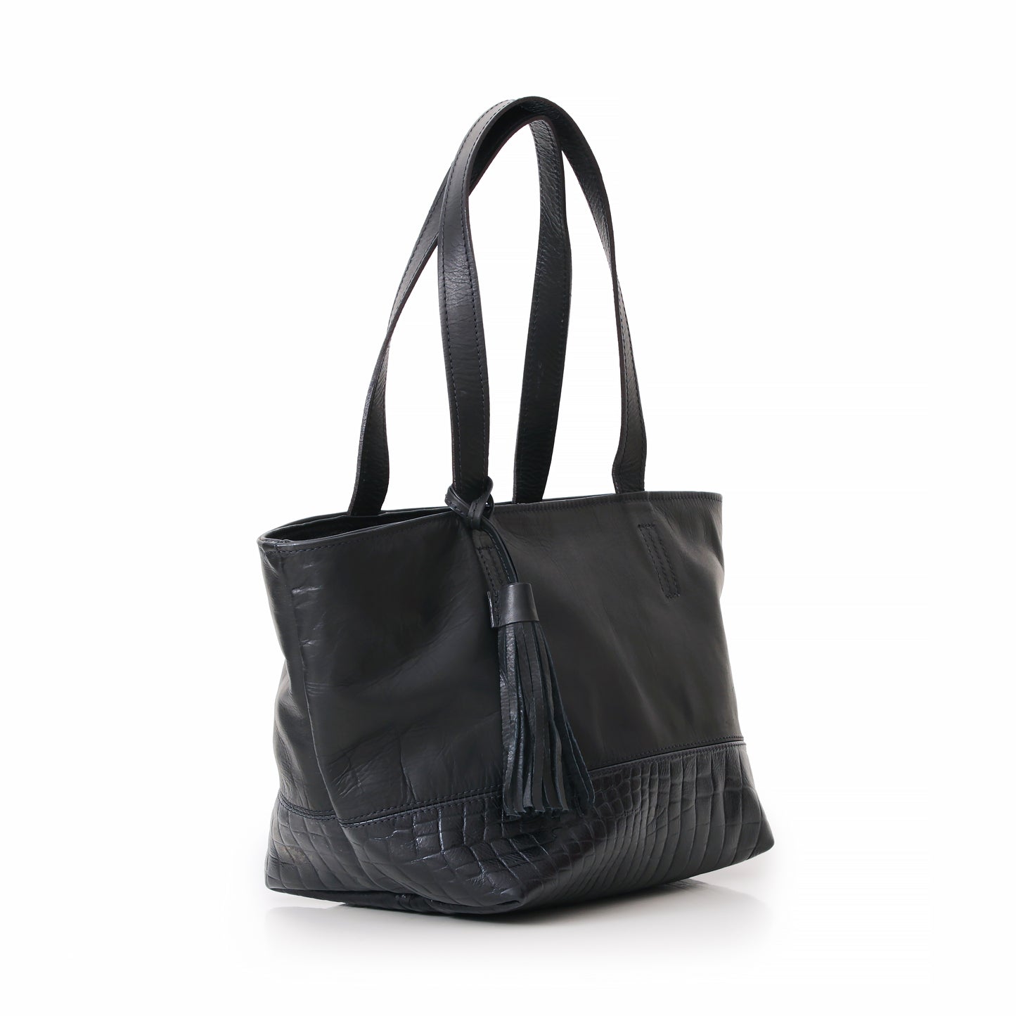 BOLSA ALICE EM COURO PRETO