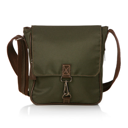 Bolsa Transversal com tampa Verde Militar