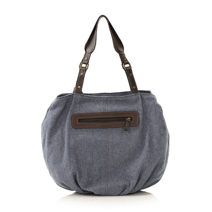 Bolsa HOBO Lona Reciclada Azul