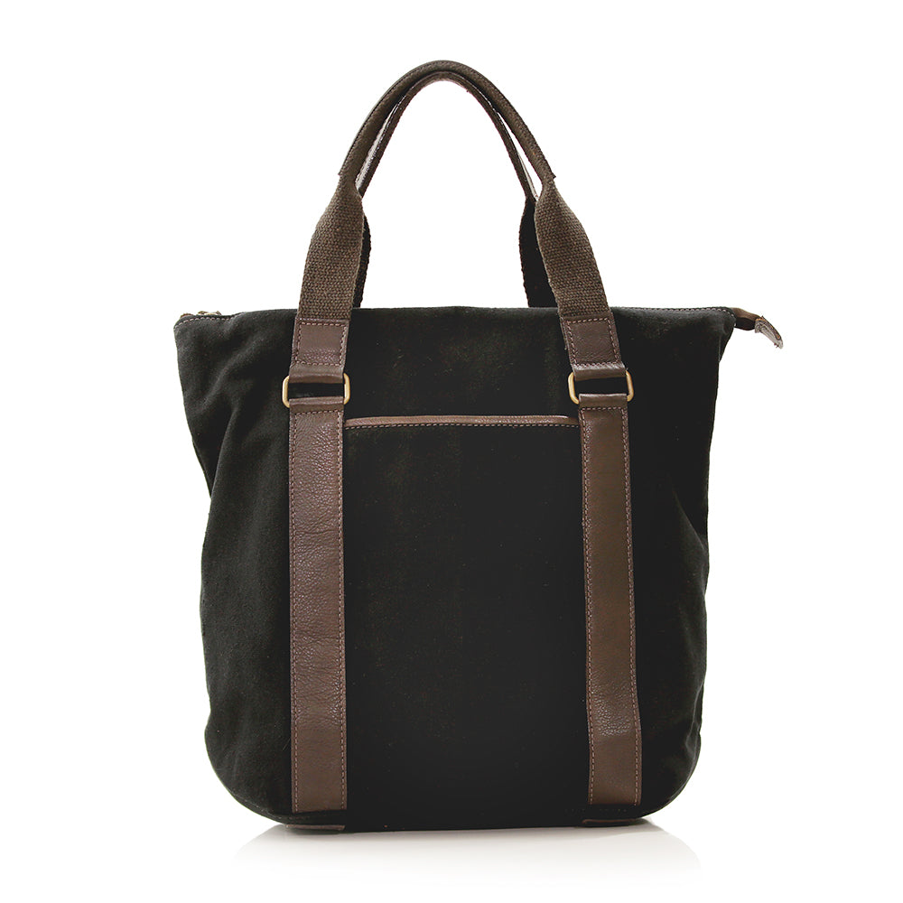 Bolsa Shop Lona Reciclada Preto