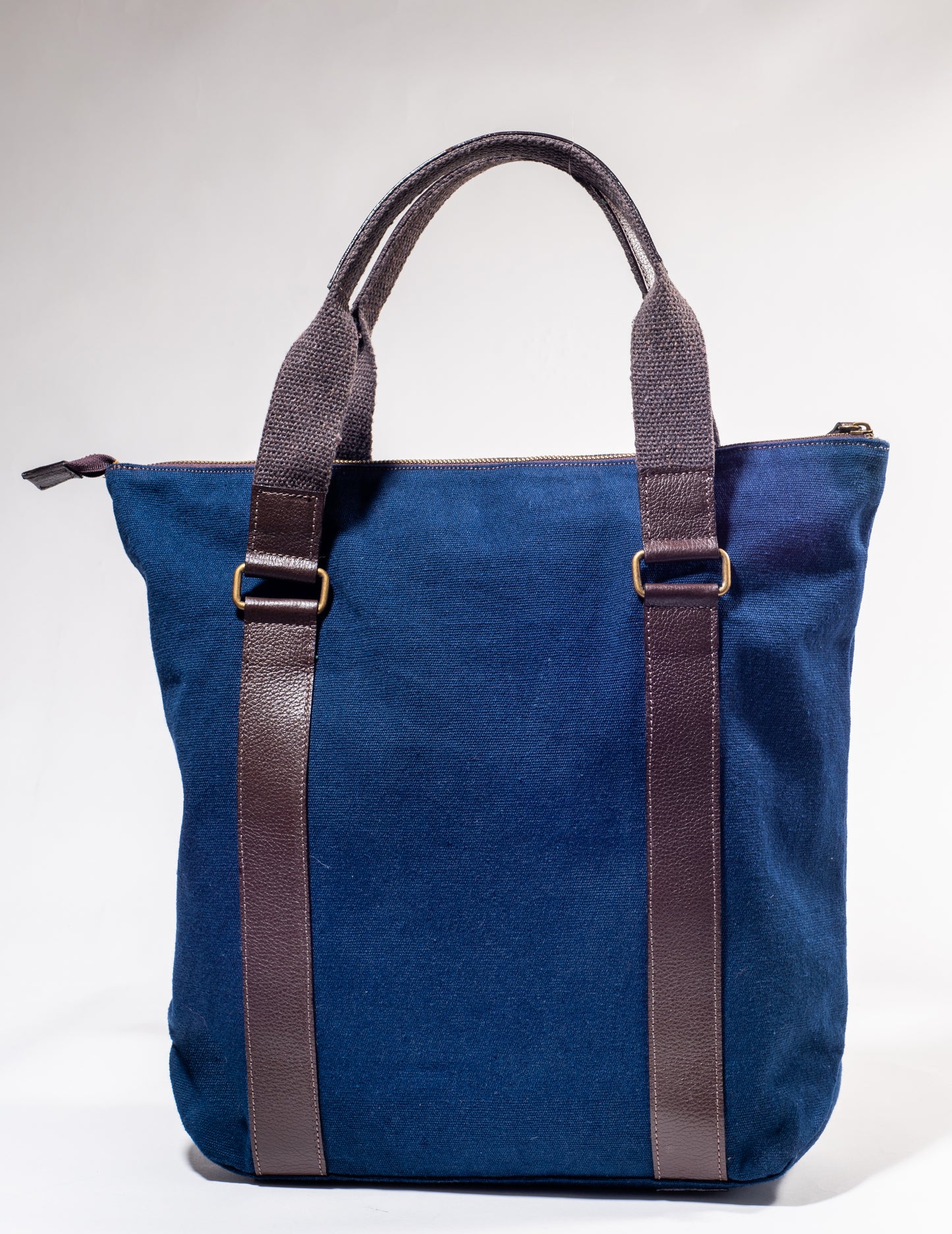 Bolsa Shop Lona Reciclada Sustentável Azul Marinho